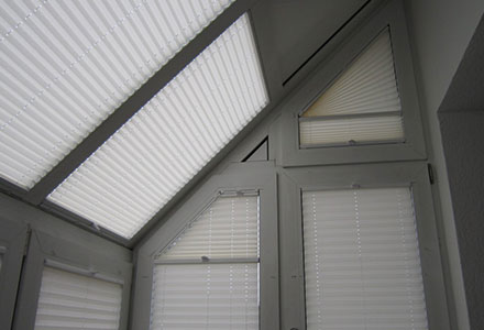 Plissee Trapezfenster